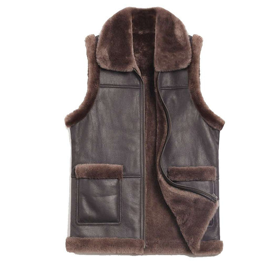 mens-b3-pilot-bomber-shearling-leather-vest-brown-aviator-fur-vest