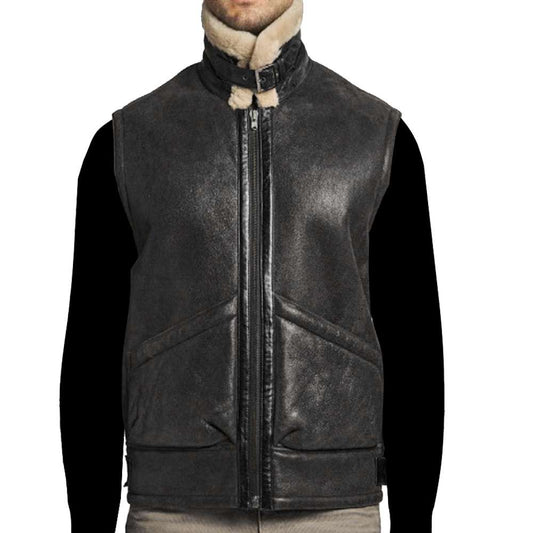vintage-flying-aviator-genuine-leather-shearling-vest-black