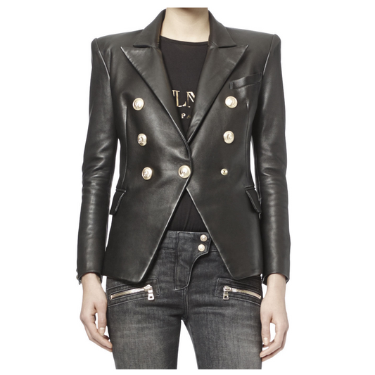 WOMEN LEATHER BLAZER CORPORATE LEATHER -