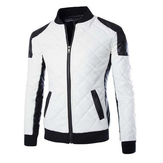 White Racer Biker Jacket -
