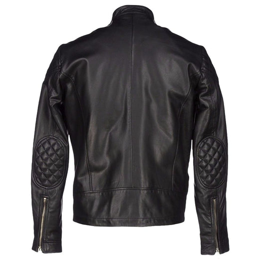 Quilted Shoulders Biker jacket -
