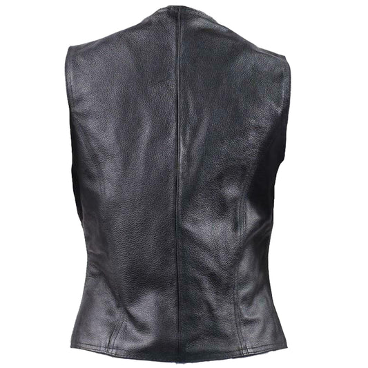 Women Side Laces Biker Leather Waistcoat - High Quality Leather Jackets For Sale | Dream Jackets On Jackethunt