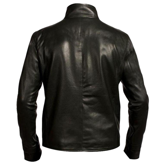 Punisher Skull Biker Leather Jacket USA - 