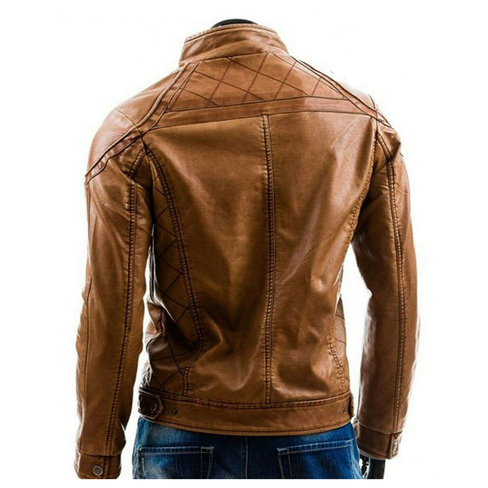 Mens Leather Trench Coat for Men Long Jacket Vintage Distressed Brown Coat  (XXS - (For Body Chest 32-34)) at  Men's Clothing store