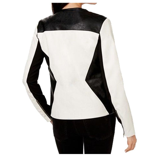 WOMEN ELEGANT GENUINE LEATHER JACKET SLIM FIT -