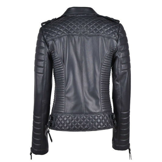 STUNNING WOMEN LEATHER JACKET -