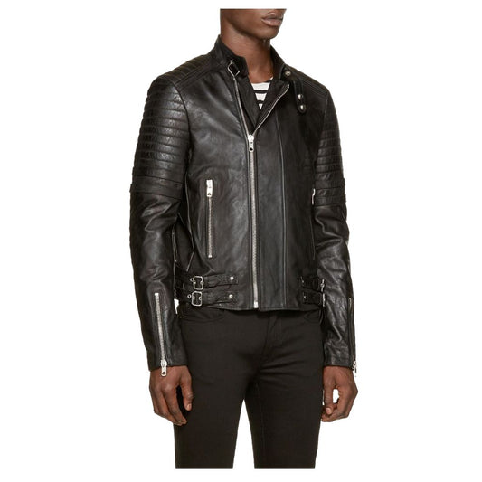 Neck Belt Race Moto Jacket