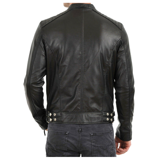 Men Elegant Fashion Leather Jacket -
