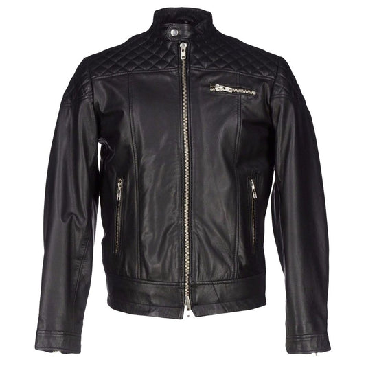 Quilted Shoulders Biker jacket - 