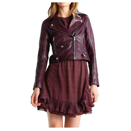 WOMEN ELEGANT FASHION LEATHER JACKET -