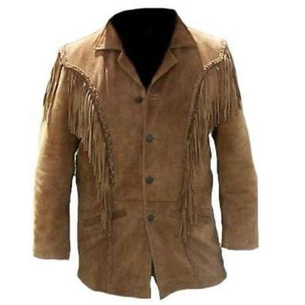 Cowboy Fringe Leather Coat