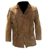 Cowboy Fringe Leather Coat