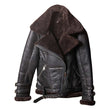 Women Motorcycle Shearling Fur Leather Jacket - Jacket Hunt