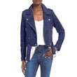 Nubuck Leather Women Slim Fit Biker Jackets - Jacket Hunt