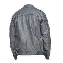 Load image into Gallery viewer, Men Smokey Grey Wax Fashion Leather Jacket
