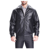 Men Blouson Aviator Leather Jacket | Customize Fashion Leather Jacket