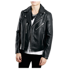 Load image into Gallery viewer, David Bowie Style Fashion Biker Leather Jacket
