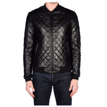 Load image into Gallery viewer, Black Slim Fit Fashion Leather Jacket Mens | Jacket Hunt
