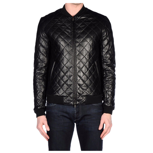 Black Slim Fit Fashion Leather Jacket Mens | Jacket Hunt