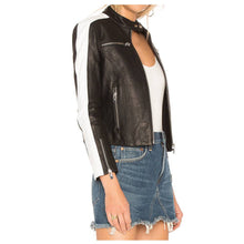 Load image into Gallery viewer, Jackethunt Women Genuine Leather Front Zip Jacket
