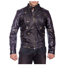 Load image into Gallery viewer, Black Stream Fashion Biker Leather Jacket - 
