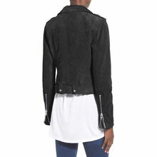 Load image into Gallery viewer, Nubuck Leather Women Slim Fit Biker Jackets - Jacket Hunt
