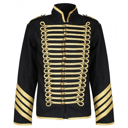Military Drummer Silver Gold Jacket Men Gothic Army Band Jacket - High Quality Leather Jackets For Sale | Dream Jackets On Jackethunt