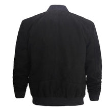 Load image into Gallery viewer, Men Black Suede Bomber Leather Jacket - High Quality Leather Jackets For Sale | Dream Jackets On Jackethunt
