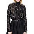 Gigi Hadid Studded Leather Jacket | Spikes Leather Jacket Women's