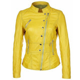 Classic Womens Genuine Lambskin Real Leather Jacket - High Quality Leather Jackets For Sale | Dream Jackets On Jackethunt