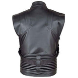 Jeremy Hawkeye Leather Vest Avengers Biker Waistcoat - High Quality Leather Jackets For Sale