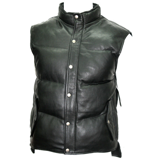 Men Gilets Body Warmer Leather Waistcoat Utility Leather Vest For Sale