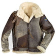 B3 Vintage Distressed Leather Bomber Jacket | Jacket Hunt