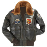 Top Gun Flight Women's Bomber Leather Jacket - High Quality Leather Jackets - Customized Jacket For Sale | Jacket Hunt