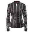 Women Studded Black Leather Fashion Jacket - Custom Made Studs Jacket