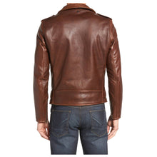 Load image into Gallery viewer, Men Slim Fit Biker Leather Jacket - 

