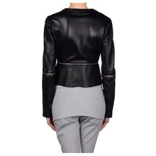 Load image into Gallery viewer, WINTER WOMEN ZIPPER MOTORCYCLE LEATHER JACKET - 
