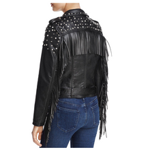 Load image into Gallery viewer, WOMEN&#39;S GENUINE SOFT LAMBSKIN LEATHER JACKET - 
