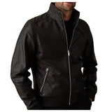 Harris Jacket In Black Crafted From Premium Leather