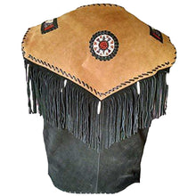 Load image into Gallery viewer, Men Western Fringes Suede Leather Vest | Native American Waistcoat
