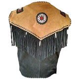 Men Western Fringes Suede Leather Vest | Native American Waistcoat