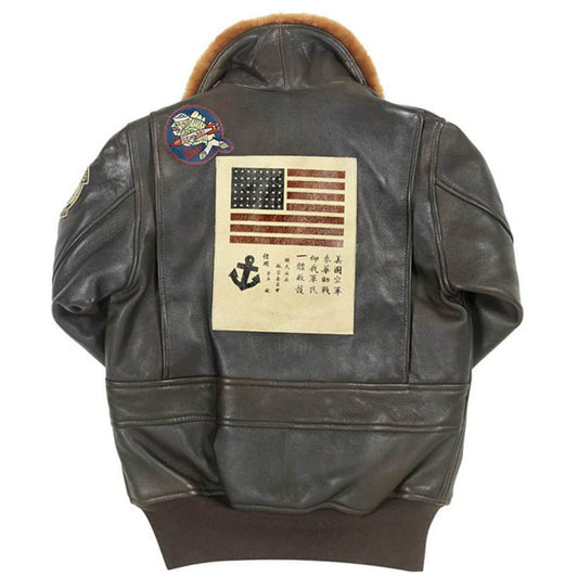 Top Gun Flight Women's Bomber Leather Jacket - High Quality Leather Jackets - Customized Jacket For Sale | Jacket Hunt