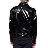 Men Goth Moto Vinyl PVC Jacket Fetish Punk EMO Biker Jacket - High Quality Leather Jackets For Sale | Dream Jackets On Jackethunt