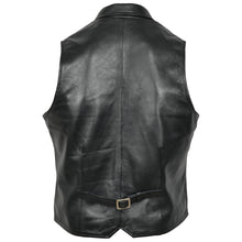 Load image into Gallery viewer, Men Party Black Premium Leather Waistcoat | Classic Fashion Leather Vest
