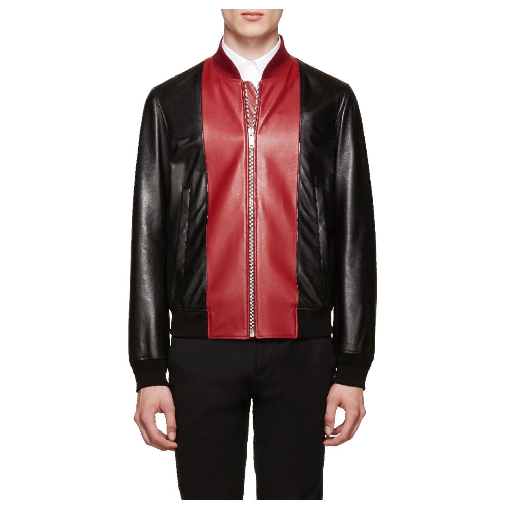 Blouson Slim Fit Fashion Biker Leather Jacket - 