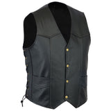 Men Classic Embossed Eagle Motorcycle Waistcoat High Quality Leather Jackets For Sale
