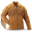 Coyboy Western Brown Suede Leather Fringe Jacket
