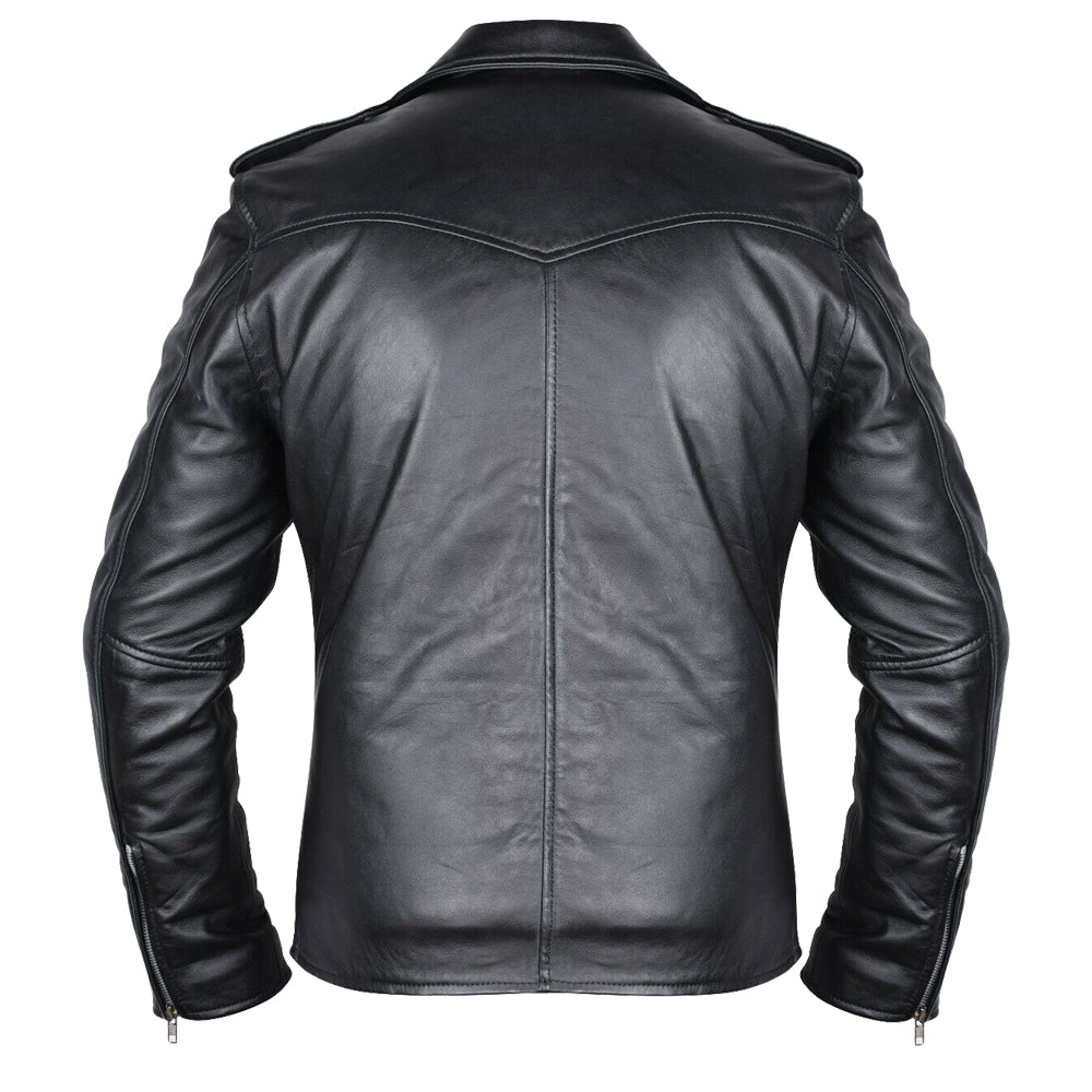 Tan Brown Black Fashion Jacket - 