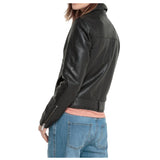 Women Lambskin Black Leather Jacket - 