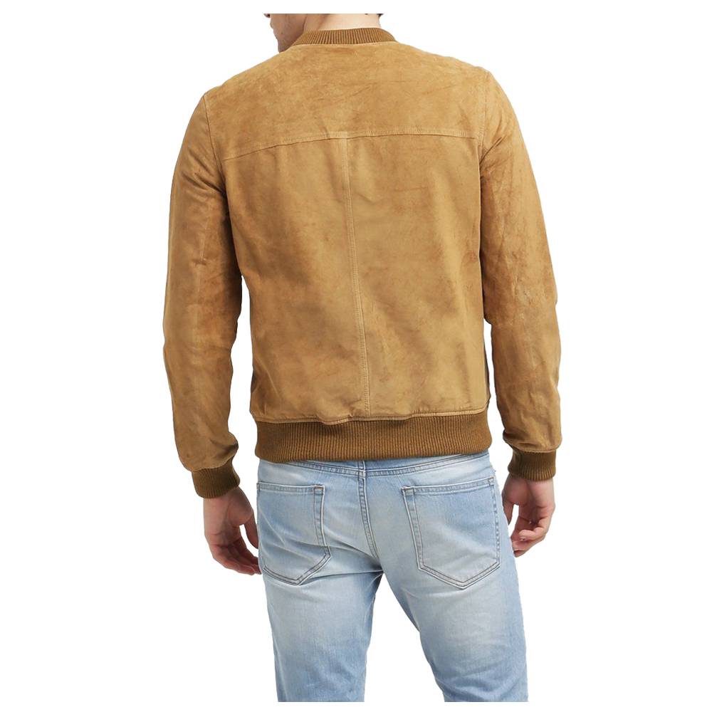 USA Suede Leather Bomber Jacket - 